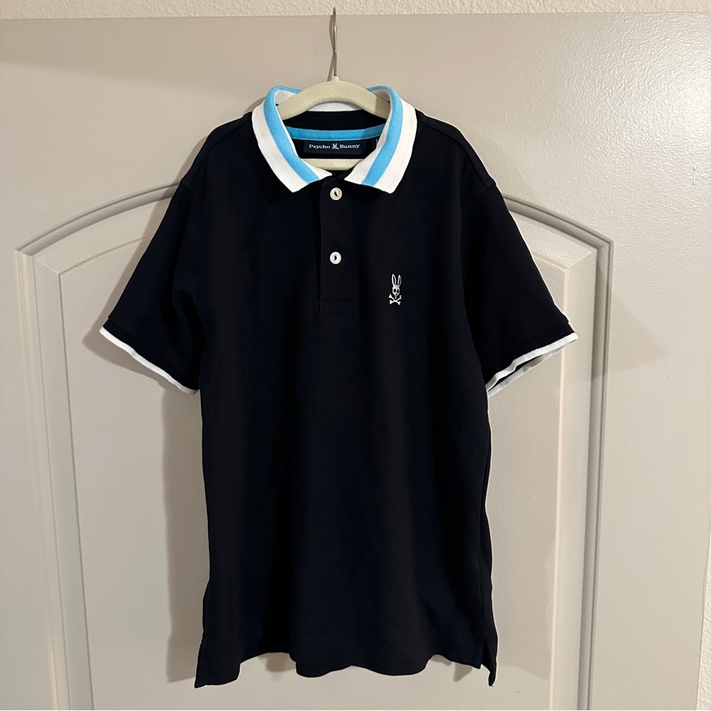 Psycho Bunny boys Black Polo Shirt